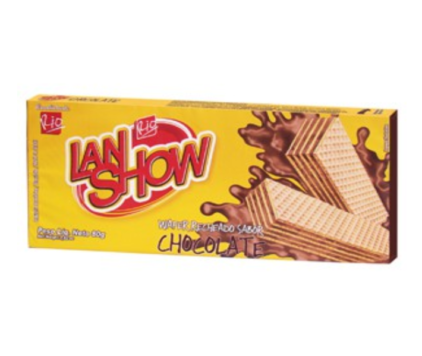 WAFFER LANSHOW CHOCOLATE C/30 X 80G