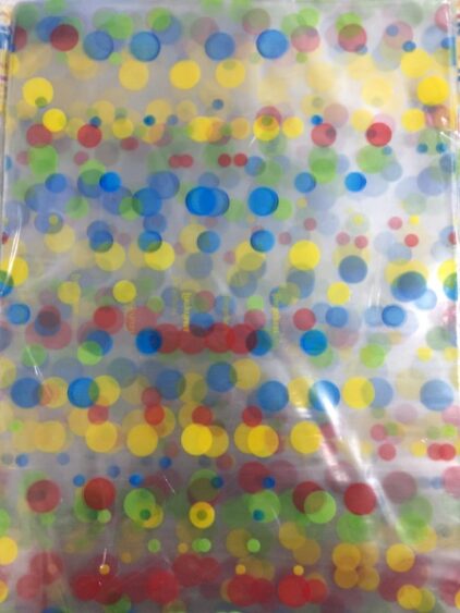 SACO TRANSPARENTE DECORADO 25X37 C/100