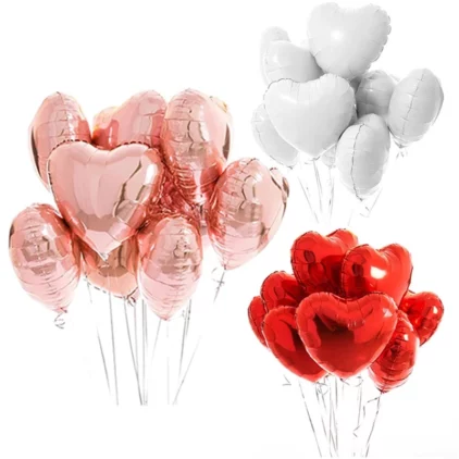 METALIZADO HEART 22 CM