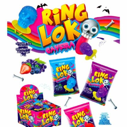 PIRULITO DIPLOKO RING LOKO CAVEIRA SABORES C/30