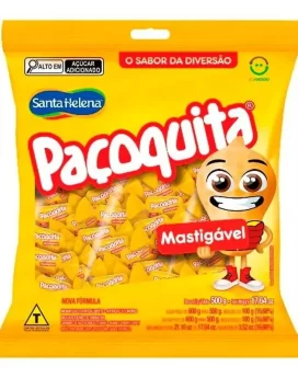 BALA MASTIGÁVEL AMENDOIM PAÇOQUITA 500G