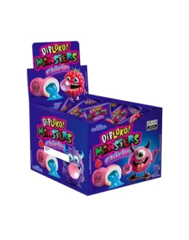 CHICLETE DIPLOKO MONSTER FRAMBOESA C/40