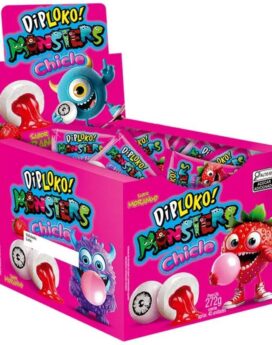 CHICLETE DIPLOKO MONSTER MORANGO C/40